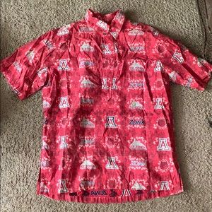 Arizona wildcats short sleeve button up